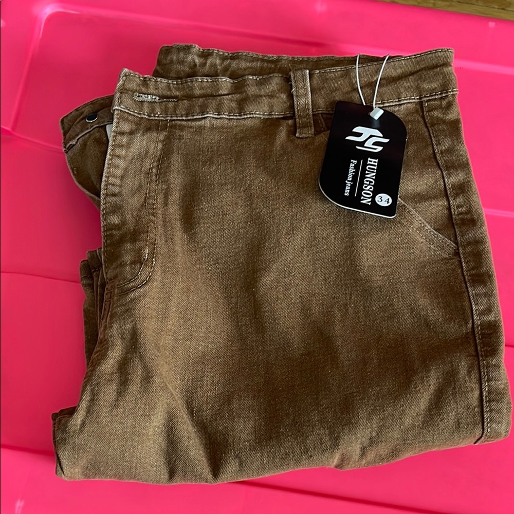 Brown Jeans by Hungson. Amazon size 34
